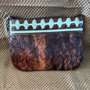 Brown and Teal Mini Bag
